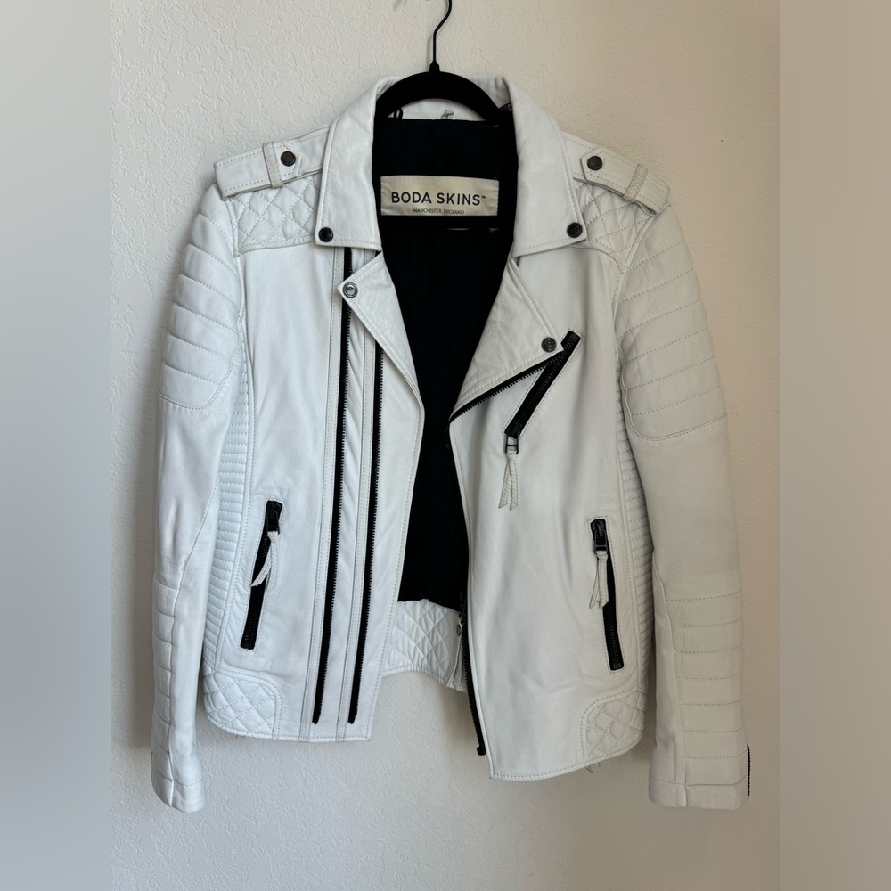 Boda Skin Men’s Skull White Jacket